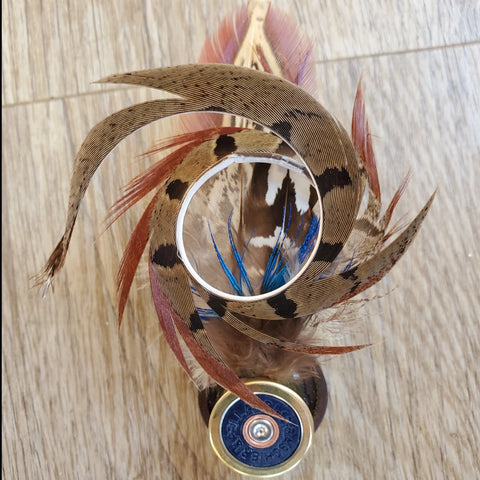 Spiral Feather Hat Pin/brooch