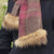 Tweed Scarf with Faux Fur Trim - Grey/Heather (Limited Edition)