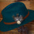 Green Fedora hat