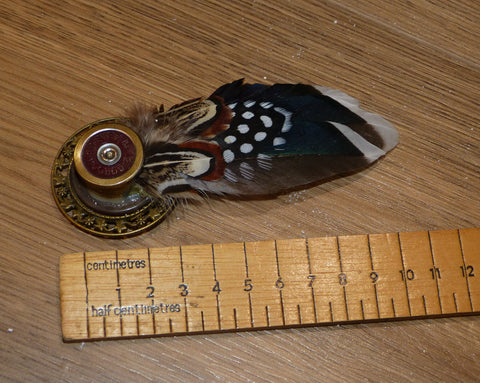 Blue Feather Brooch/Hat pin