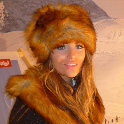 Faux Fur Hat - Red Fox